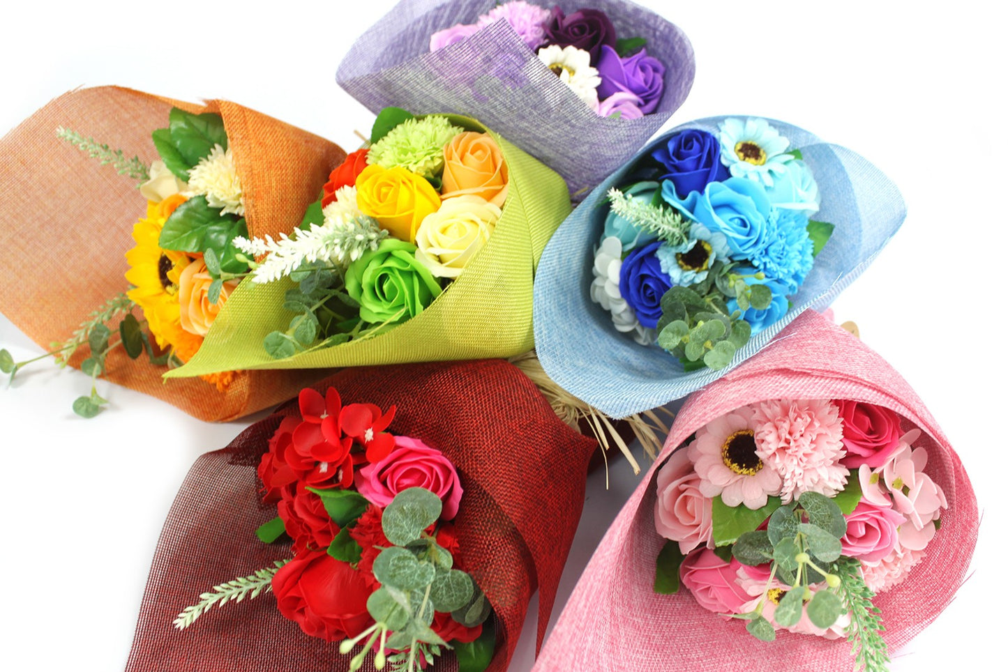 Standing Soap Flower Bouquet (6 Colour Variants)