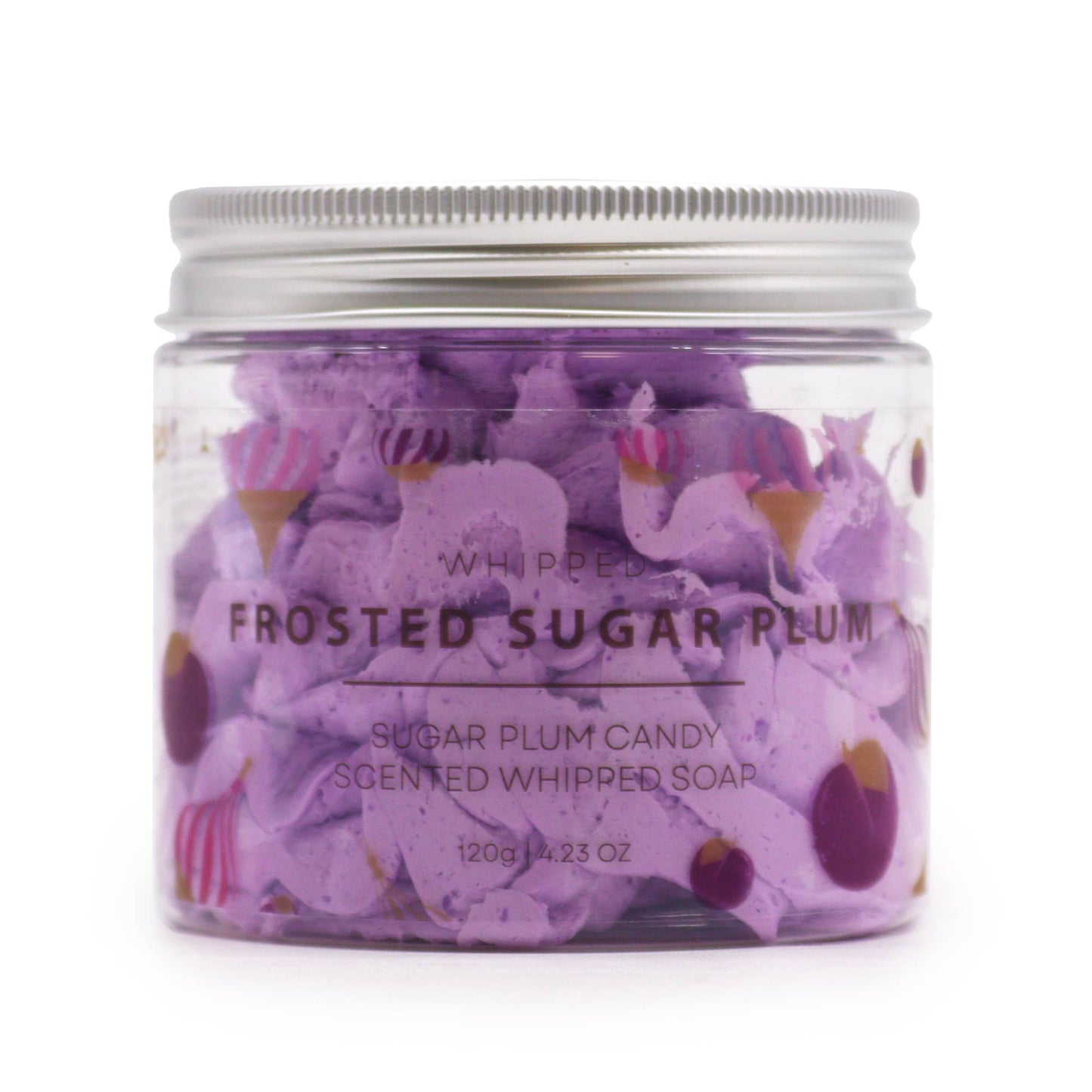 Frosted Sugar Plum Whipped Soap (120g)